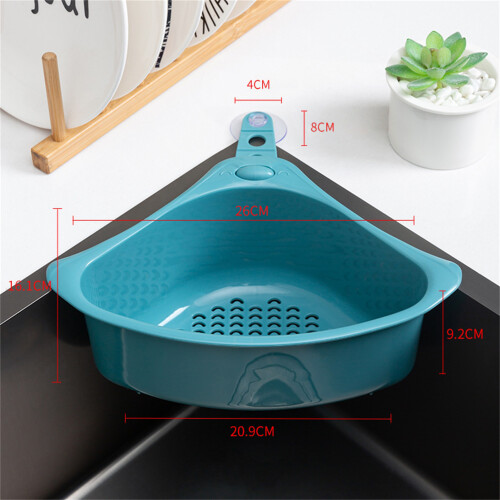 Triangular Drain Basket for Kitchen Sink 1
