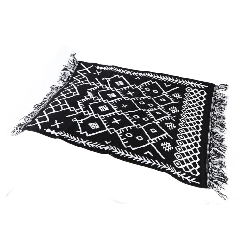Woven Cotton Linen Runner Rug60x90cm 1