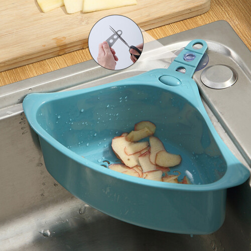 Triangular Drain Basket for Kitchen Sink 2