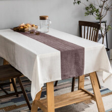 Cotton-Linen Rectangle Tablecloth 60x84in Waterproof