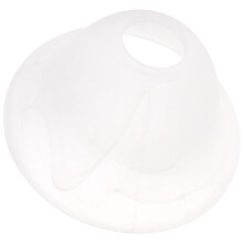 White Round Glass Lampshade 18.5 x 10 cm