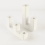 Ceramic Candle Holder Set – Minimalist White, 2 pcs 1