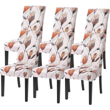 6-Pack Stretch Tulip Dining Chair Covers for Parsons Chairs