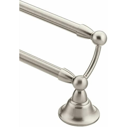 Στήριγμα πετσετών Sage Collection Brushed Nickel 24in με διπλή επίστρωση