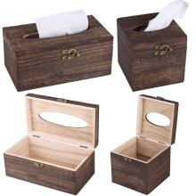 Taschentuchbox aus Holz im Vintage-Stil, 13 cm oder 22 cm