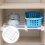 White Expandable Tension Shelf Divider 40 cm 1