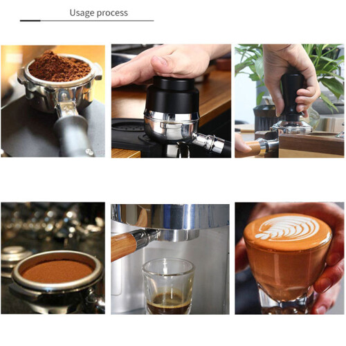 Stainless Steel Elastic Coffee Tamper51mm Black 2