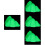 4Pcs Fluorescent Desktop Rockery Decor Compact Aquarium Accessory 4
