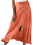 Womens Button Front Flowy Maxi Skirt A Line Skirts-orangered L 1