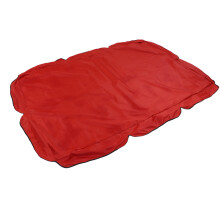 210D tela plateada dosel para columpio rojo 195x125x15cm