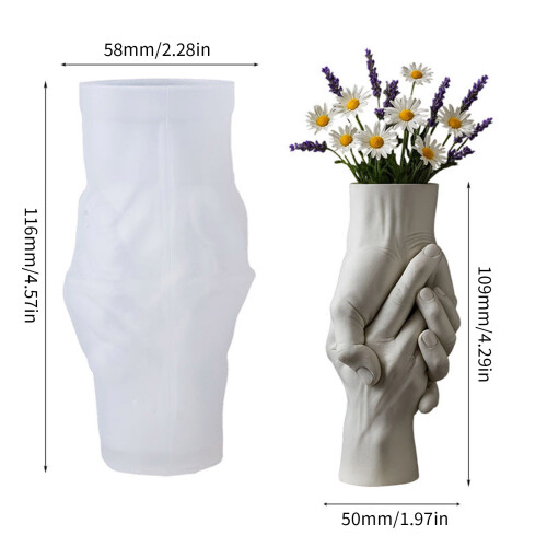 Reusable Silicone Pen Holder Mold For Handmade Handshake Shape 2