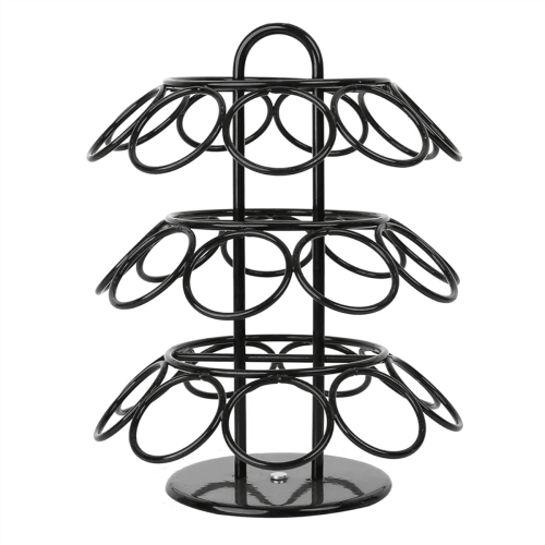 Coffee Pod Holder for K-Cups Black 27-Pod 360 Rotating