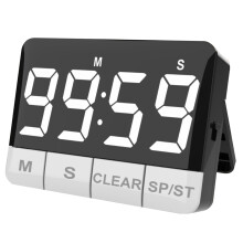 Kitchen Timer with Magnetic Back, 120dB Alarm & LED Display
