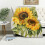 Sonnenblumen-Decke, weiche Plüschdecke, 127 x 152 cm 1