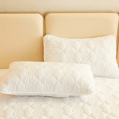 Washed Cotton Pillowcase Pair 48x74cm Waterproof