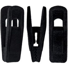 Velvet Hanger Clips, 40-Pack, Black