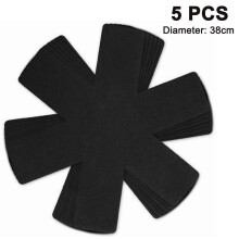 Pandebeskyttere 38 cm sorte 5-pak