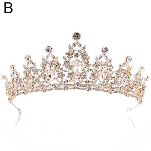 Fascia per capelli da donna con tiara e strass