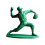 Ensemble de 6 mini-statues de soldats de baseball verts 1