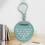 ABS Silicon Keyring Calculator With Noiseless Keys Ideal-White 2
