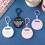 ABS Silicon Keyring Calculator With Noiseless Keys Ideal-White 7