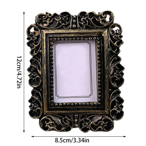 Baroque Frame Square Oval Multicolor 3.15x3.74 Inch Wallet 1