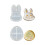 Rabbit/Eggs Shape Silicone Decorative Plate Mold Handmade-H25 2