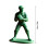 Ensemble de 6 mini-statues de soldats de baseball verts 2