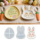 Rabbit/Eggs Shape Silicone Decorative Plate Mold Handmade-H25 3