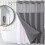 Rideau de douche à étoiles en polyester réversible 180 x 188 cm 5