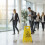 Wet Floor Warning Sign Set, Foldable, 3-Pack 2