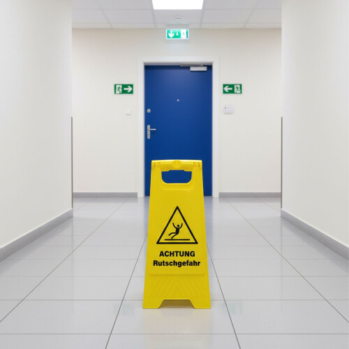 Wet Floor Warning Sign Set, Foldable, 3-Pack 2