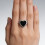 Openable Heart Shape Rings Unique Rings Hand-red acrylic 5