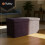 Gray Velvet Storage Pouf - Foldable, 76x38x38 cm 7