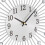 Silver Wall Clock with Glittering Stones, 50cm Diameter 7