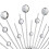Silver Wall Clock with Glittering Stones, 50cm Diameter 8