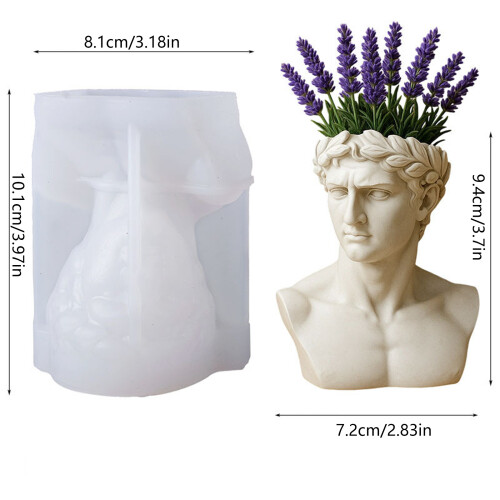 Versatile Silicone Crafting Mold Ancient Greek Head Designs 2