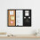 3-in-1-Kombinationstafel mit Whiteboard, Korkplatte und Planer 3