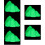 5St Delicate Plastic Rotsdecoratie Effect in 10
