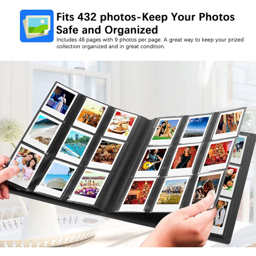 Μίνι Άλμπουμ Φωτογραφιών Instax – 48 Σελίδες, Χωρητικότητα 432, 2