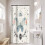 Boho Butterfly Shower Curtain 36x72in Waterproof Polyester 2