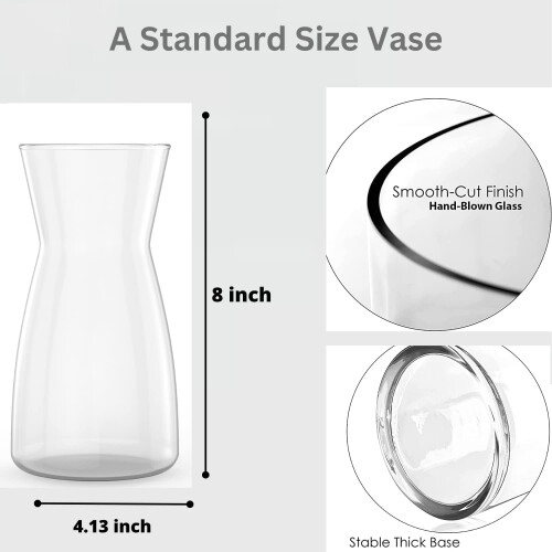 Vaso de vidro com 10 tulipas artificiais de seda. 1