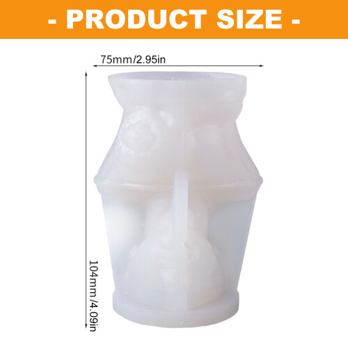 Soft Silicone Lady Planter Mold With Easy Release For Handmade 2