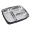 Thermal Insulation Bento Lunch Box, 3-Compartment, 304 5