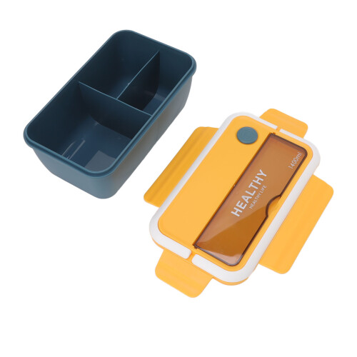 1400ml Plastic Bento Box with Dividers 1
