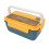 1400ml Plastic Bento Box with Dividers 5