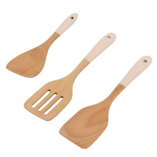 3-Piece Beech Wooden Spatula Set 2
