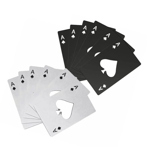 Stainless Steel Card Bottle Opener12Pack 1