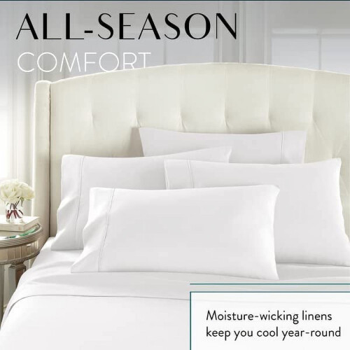 Full Size Microfiber Bed Sheet Set with 4 Pillowcases 2
