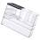 Stackable Clear Cosmetic Storage Box with Multiple 4